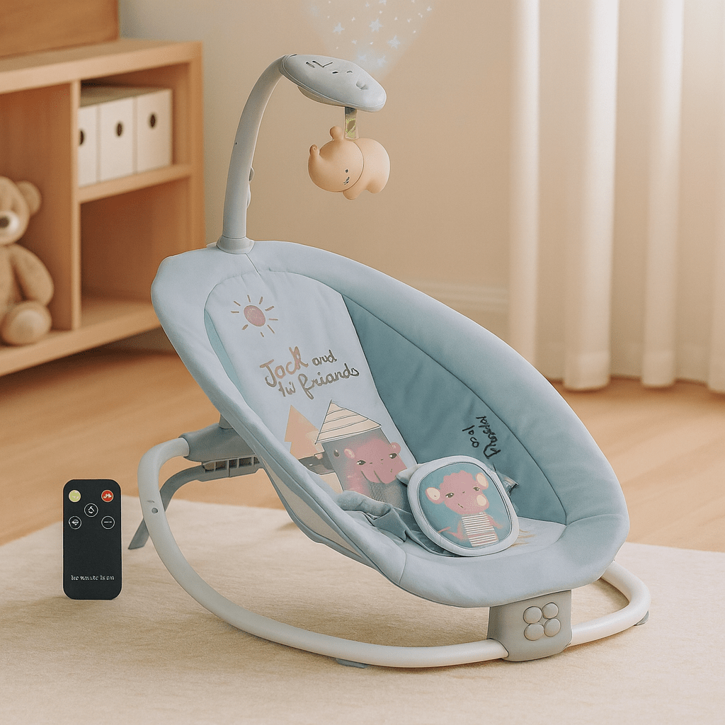 Električna Dječja Ljulja s Projektorom „AYINR” - Zoro