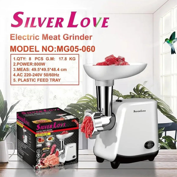 Električna Mašina za Mljevenje Mesa "Silver Love" - Zoro