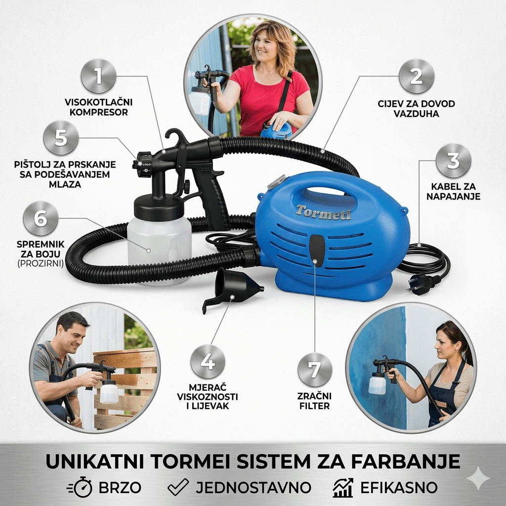 Električna Šprica za Farbanje i Krečenje - Zoro