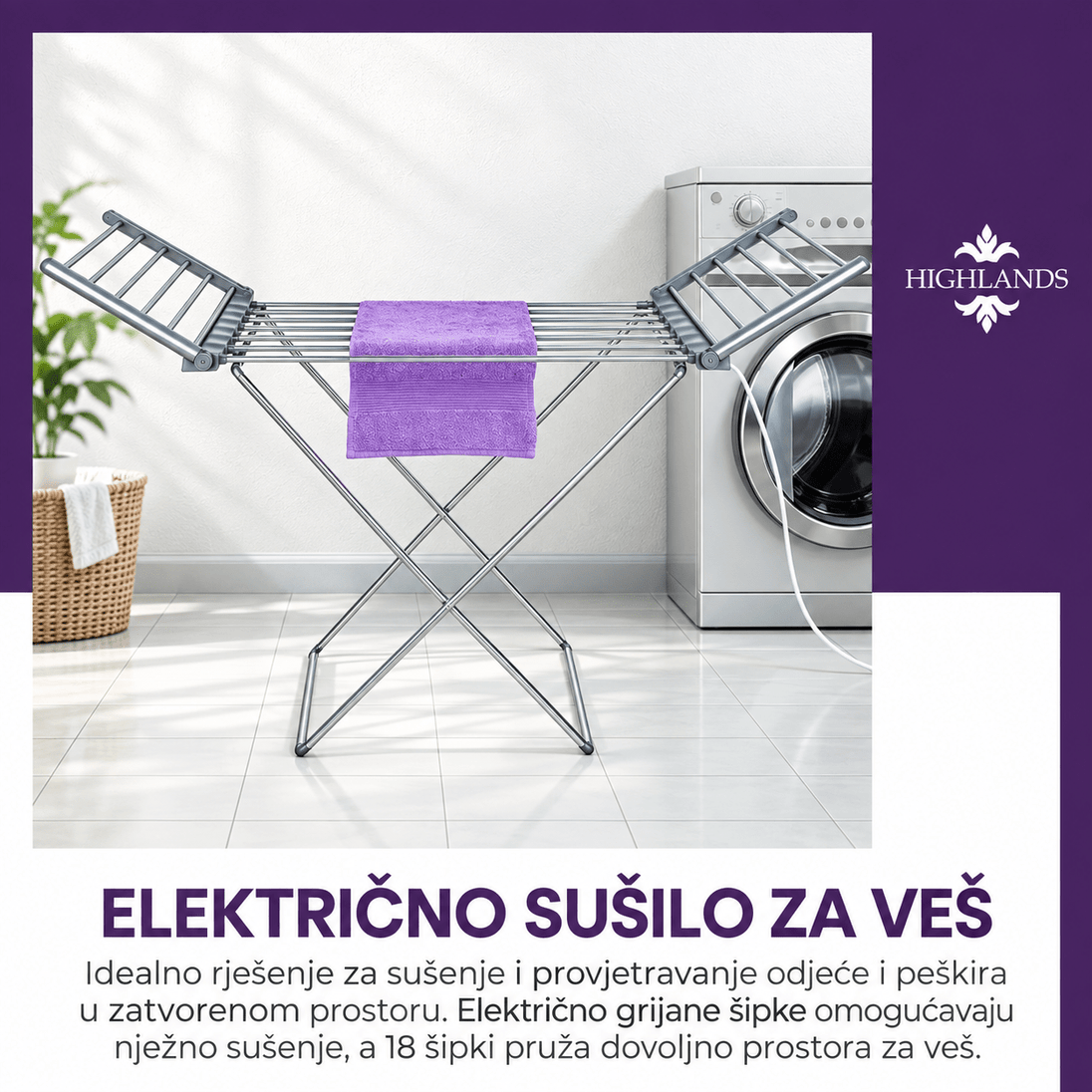 Električno Sušilo za Veš "7980" - Zoro