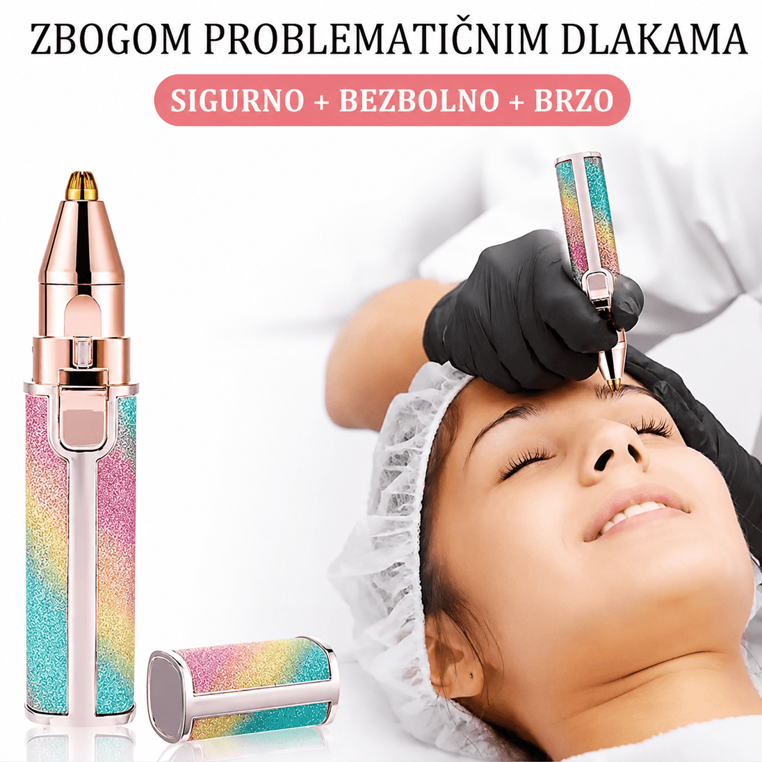 "Flawless" 2u1 Trimer za Uklanjanje Dlačica - Zoro