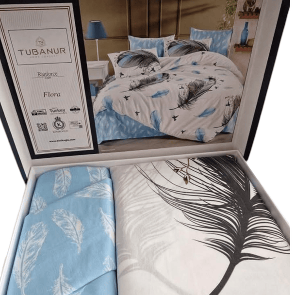 "Flora" 4 - dijelni Set Posteljine - Zoro