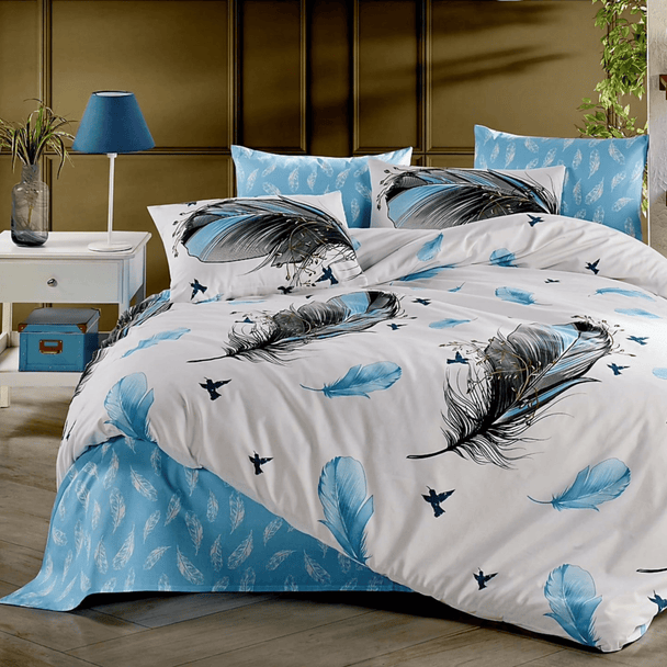 "Flora" 4 - dijelni Set Posteljine - Zoro