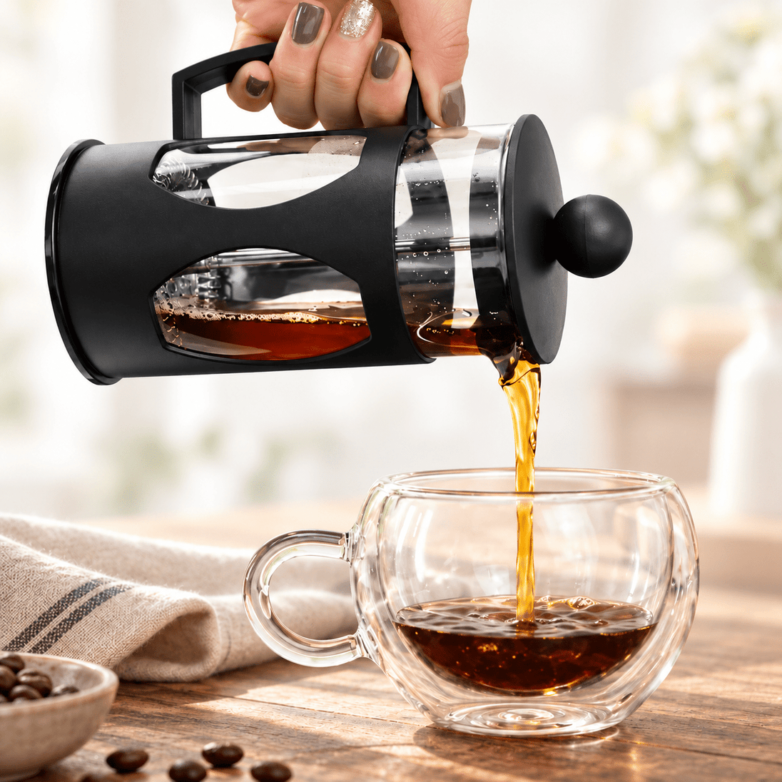 French Press Bokal za Kafu i Čaj 800ml - Zoro