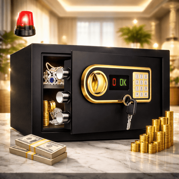 "Gold" Sef s digitalnom šifrom i ključem - Zoro