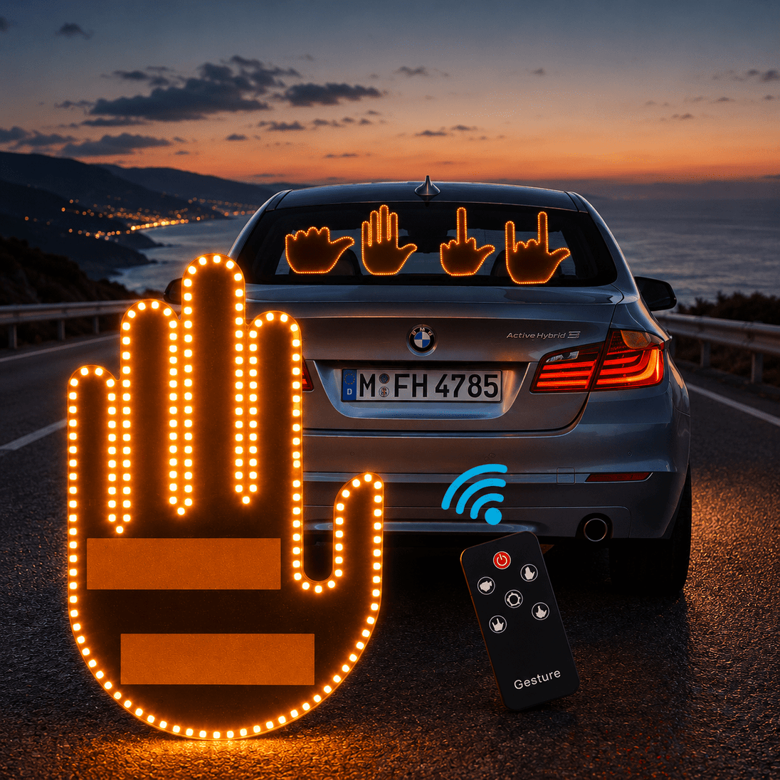 Interaktivni Svjetlosni Znak za Auto - Zoro