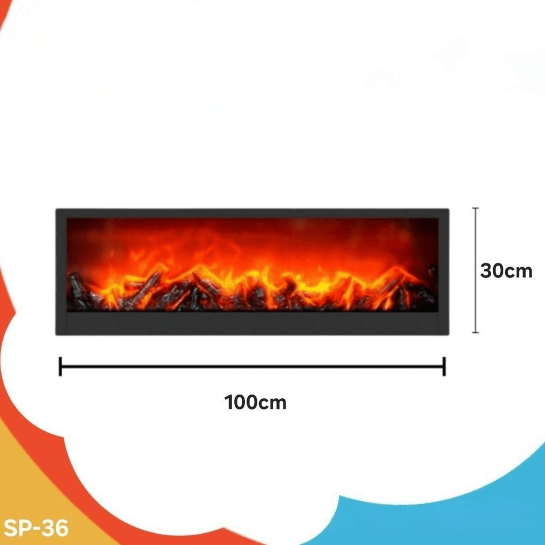 LED Dekorativni Kamin 1 metar “SP - 36” - Zoro