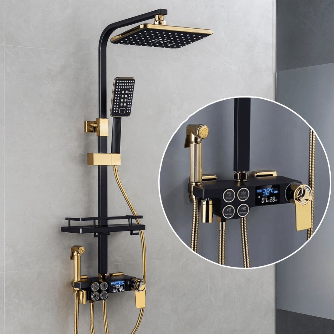 Luksuzna Zlatna Tuš Baterija - Zoro