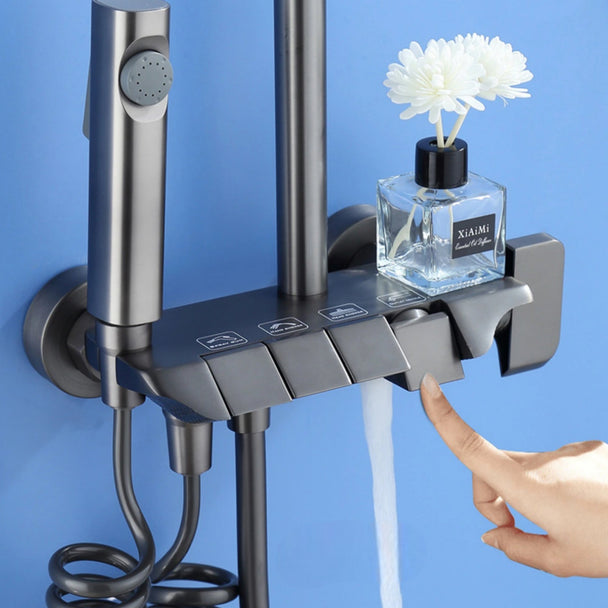 Luxury 4u1 Usponski Tuš Set (Matt Crna) - Zoro