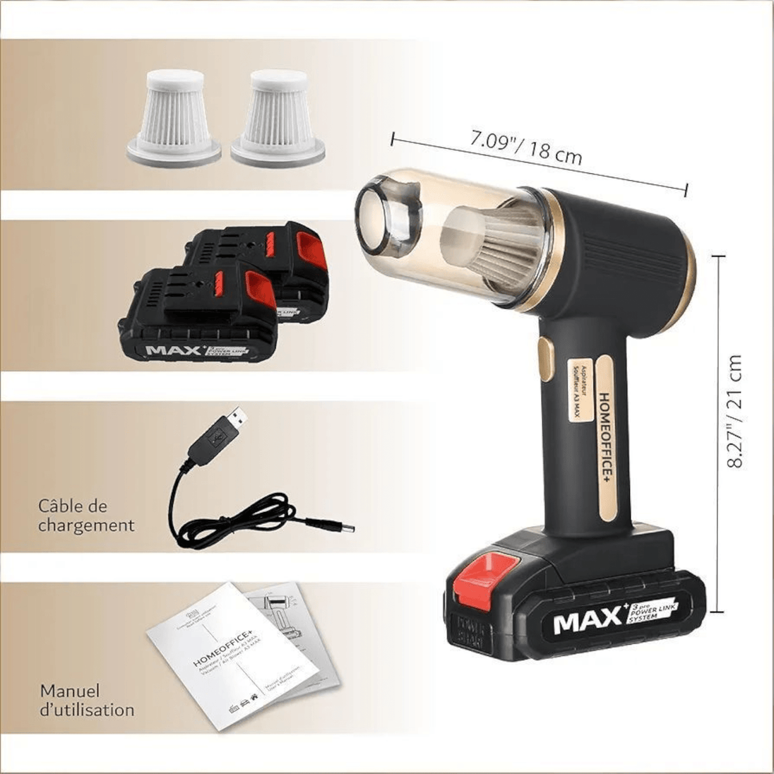 Mini Aku Usisivač "A3 MAX" - Zoro