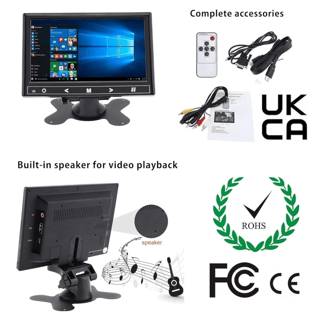 Mini Monitor 7 Inča s Postoljem - Zoro