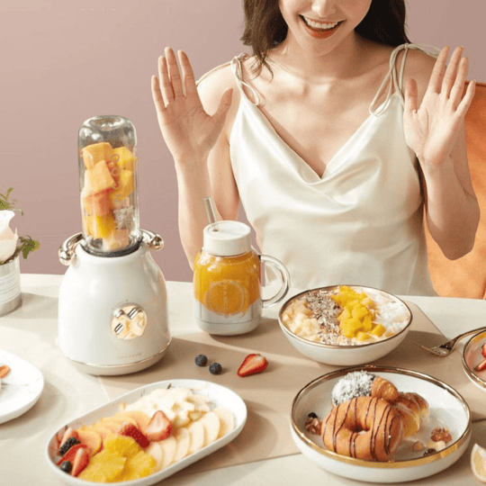 Mini Retro Blender - Sokovnik s Dvije Boce - Zoro