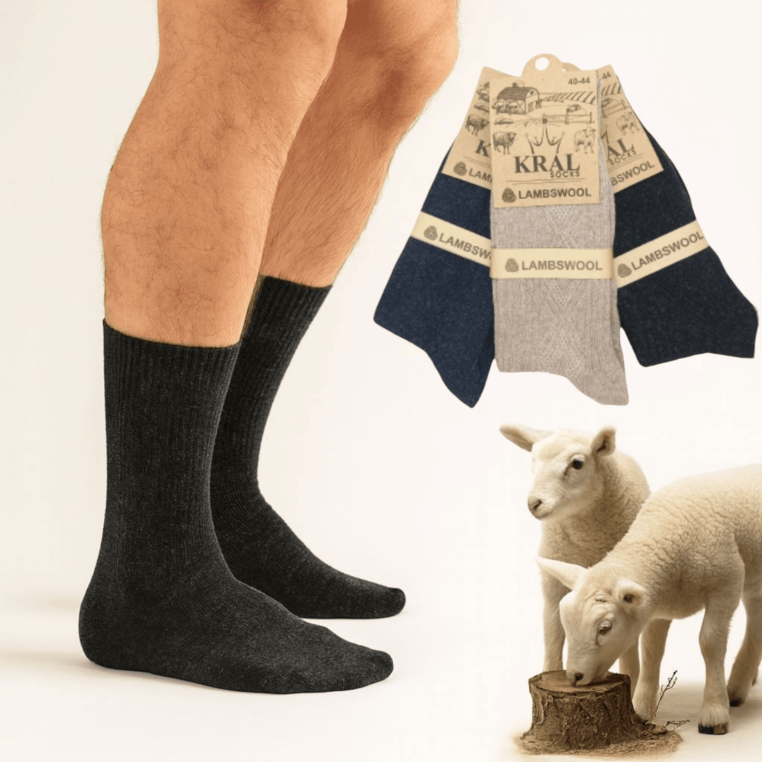 MIRISNE VUNENE ČARAPE (12 PARI) "KRAL" - Zoro