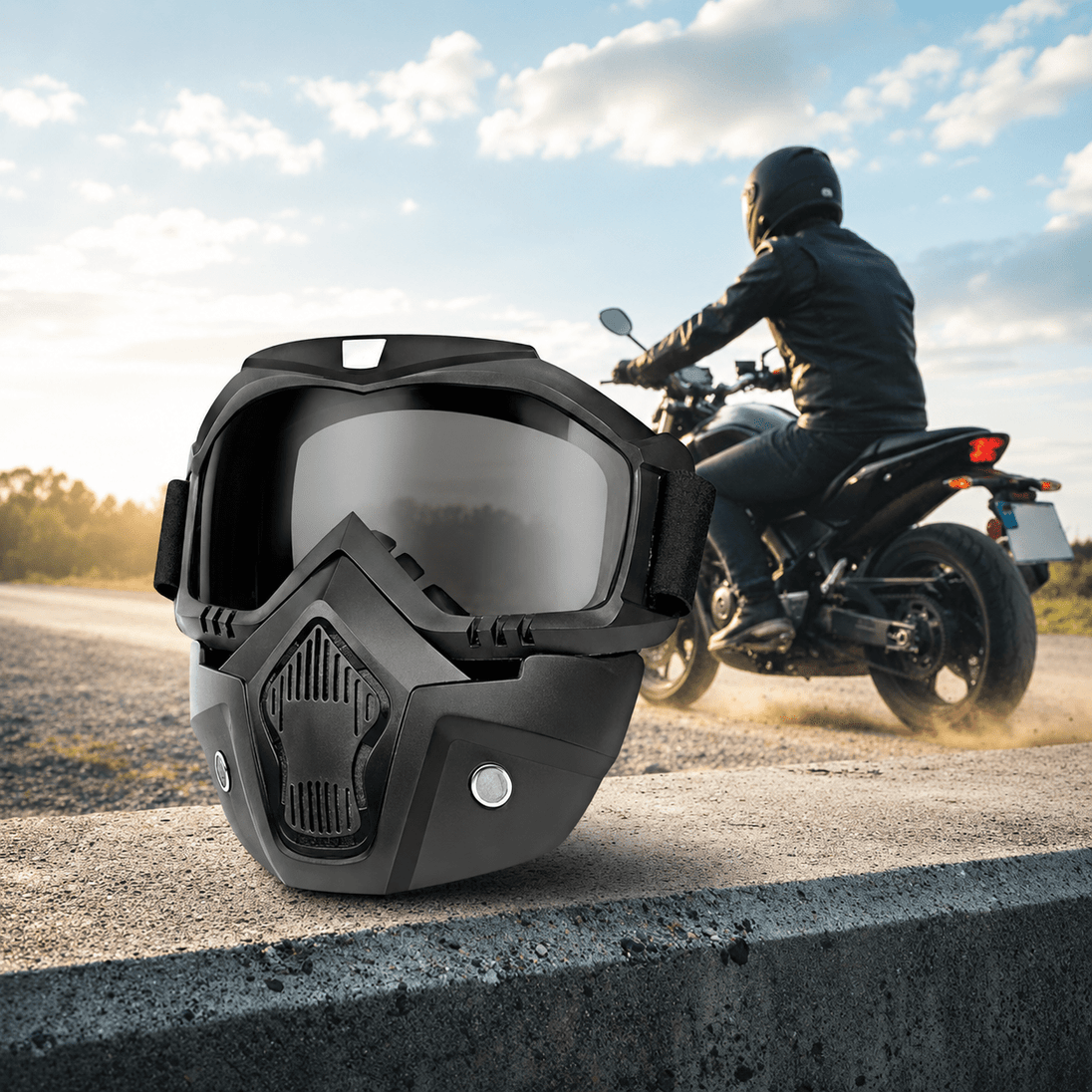 Moto Maska sa Naočalama - Zoro