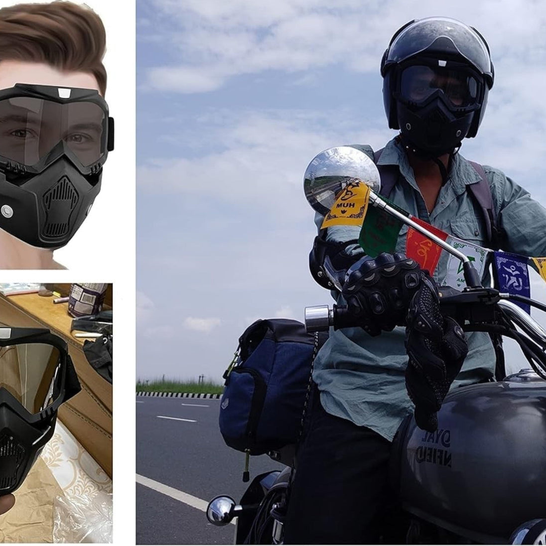 Moto Maska sa Naočalama - Zoro