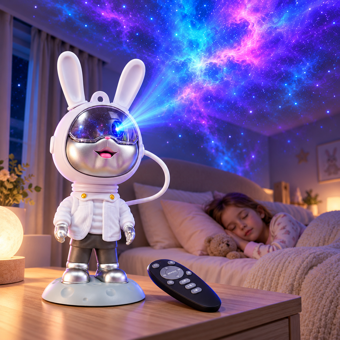 Noćni Projektor Lampa Zec Astronaut - Zoro