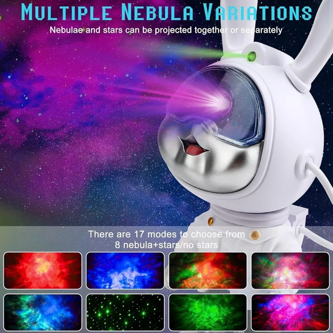 Noćni Projektor Lampa Zec Astronaut - Zoro
