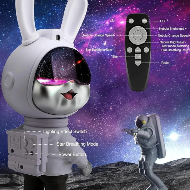 Noćni Projektor Lampa Zec Astronaut - Zoro