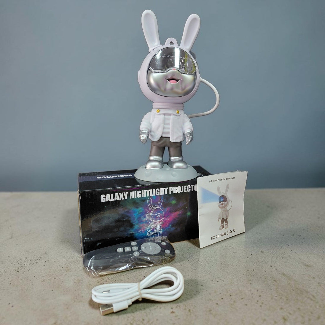 Noćni Projektor Lampa Zec Astronaut - Zoro