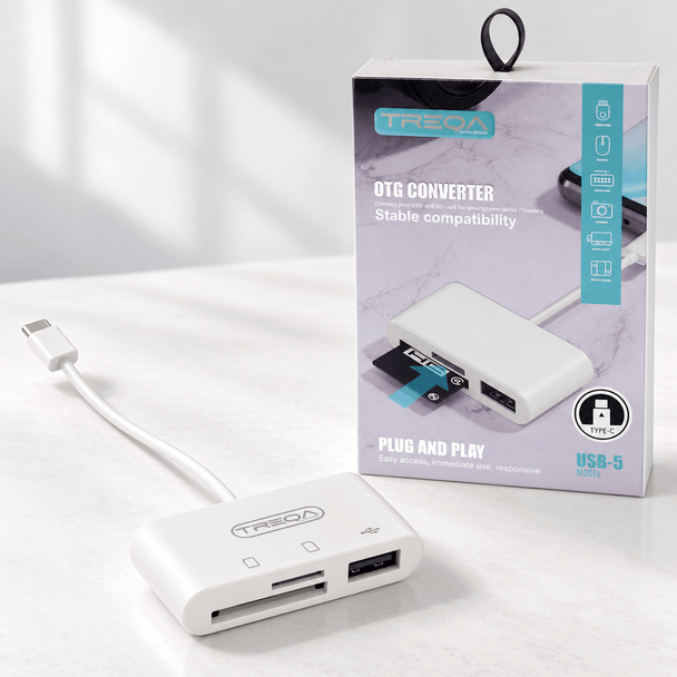 OTG USB Hub i Čitač Kartica - Zoro