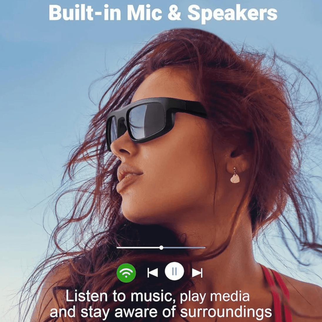 Pametne UV Bluetooth naočale s mikrofonom i zvučnikom "M8 Pro" - Zoro