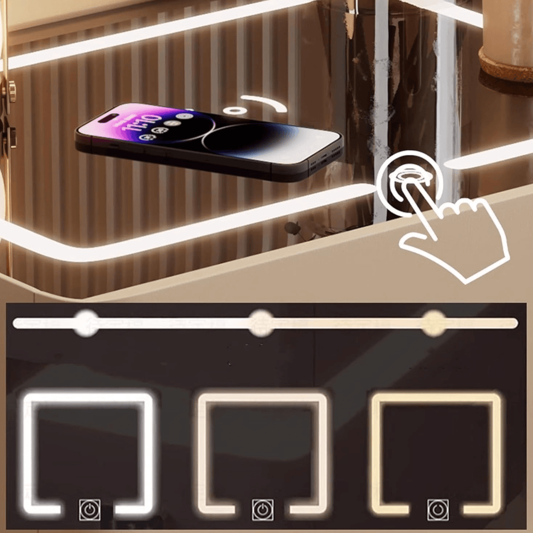 Pametni LED Noćni Ormarić "Nordic" - Zoro