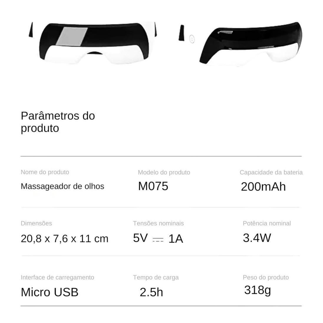 Pametni masažer za njegu očiju "M075" - Zoro