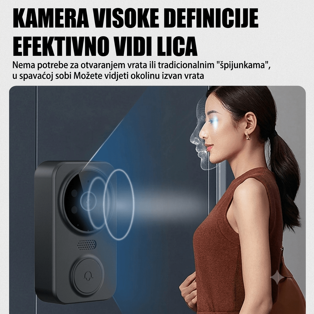 Pametno Zvono sa Kamerom i IPS Ekranom - Zoro