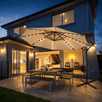 Premium Solarni LED Suncobran (300 cm) - Zoro