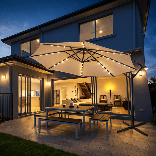 Premium Solarni LED Suncobran (300 cm) - Zoro