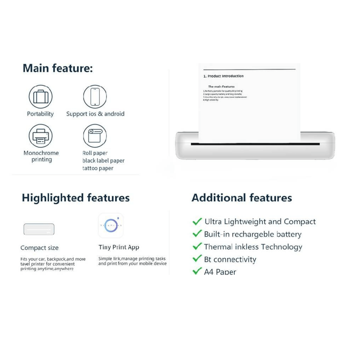 Prijenosni Termalni Printer "X9" - Zoro