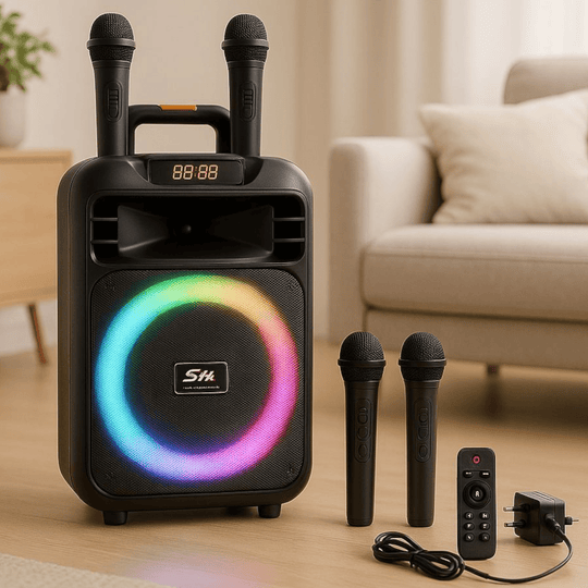 Prijenosni zvučnik s 2 mikrofona "Sing - e" - Zoro