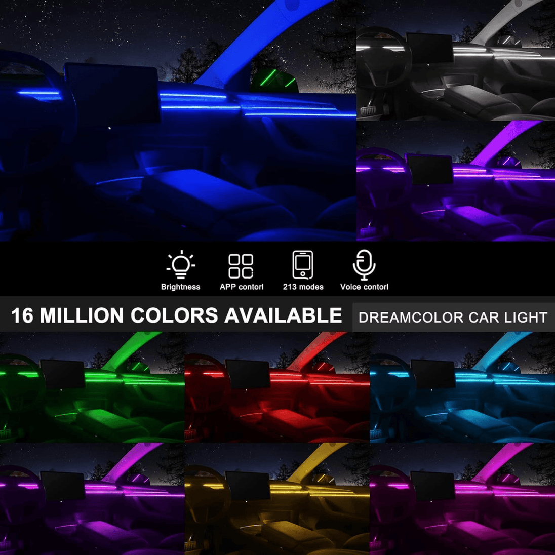 Profesionalno Ambijentalno Svjetlo za Unutrašnjost Auta - Zoro