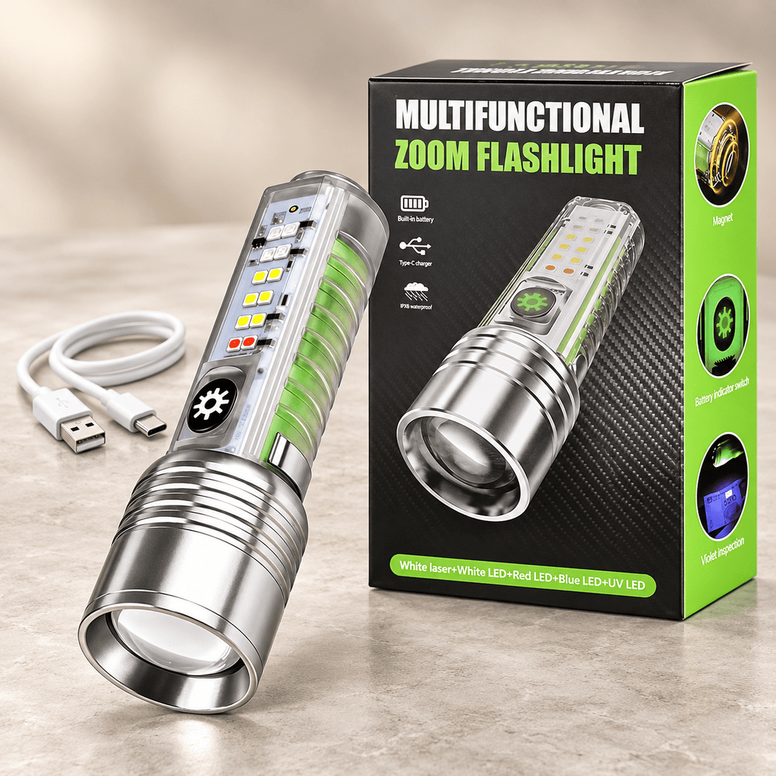 Punjiva LED Lampa sa Zumom "520A" - Zoro