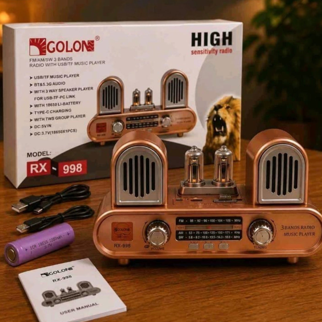 Retro Bluetooth Zvučnik Radio "RX-998" - Zoro