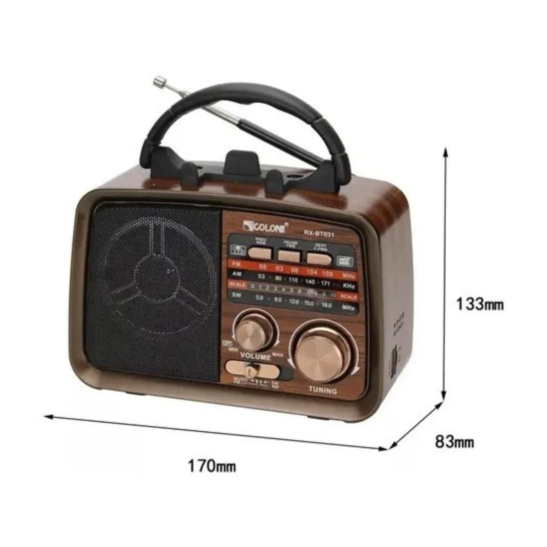 Retro BT Radio "RX-BT031" - Zoro