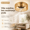 Retro Plafonska Lampa sa Ventilatorom - Zoro