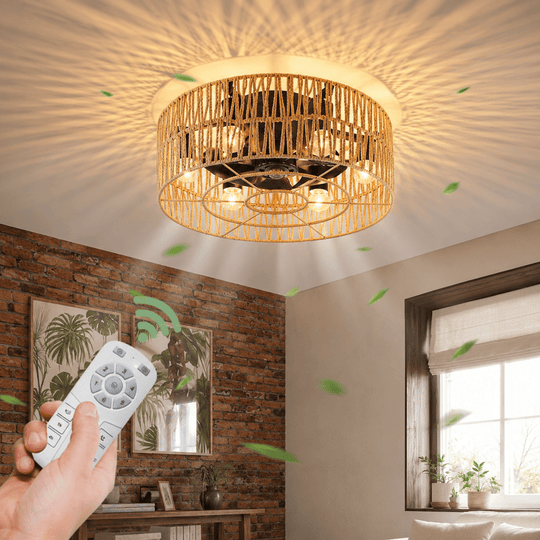 Retro Plafonska Lampa sa Ventilatorom - Zoro