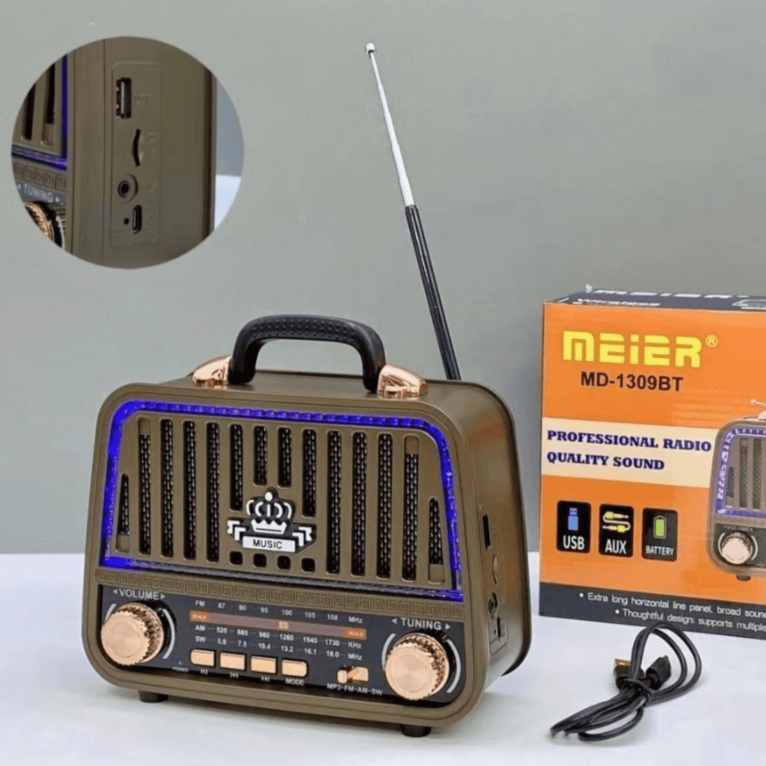 Retro Radio "MD - 1309BT" - Zoro