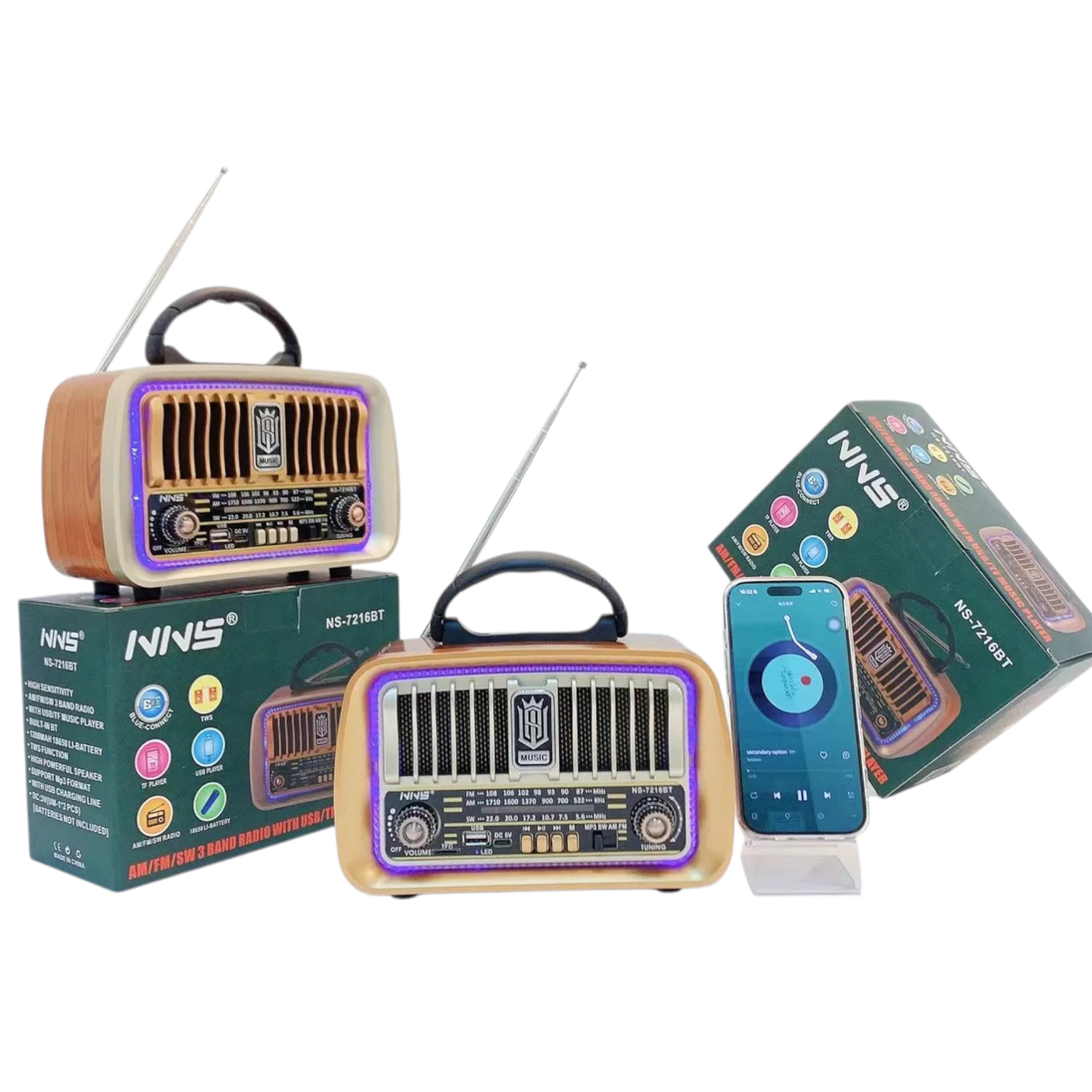Retro Radio "NS - 7216BT" - Zoro