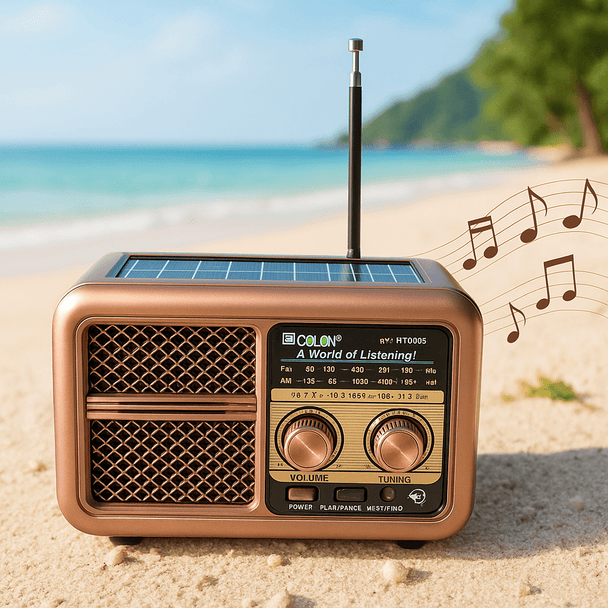 Retro Solarni Bluetooth Radio "RX - BT3600S" - Zoro