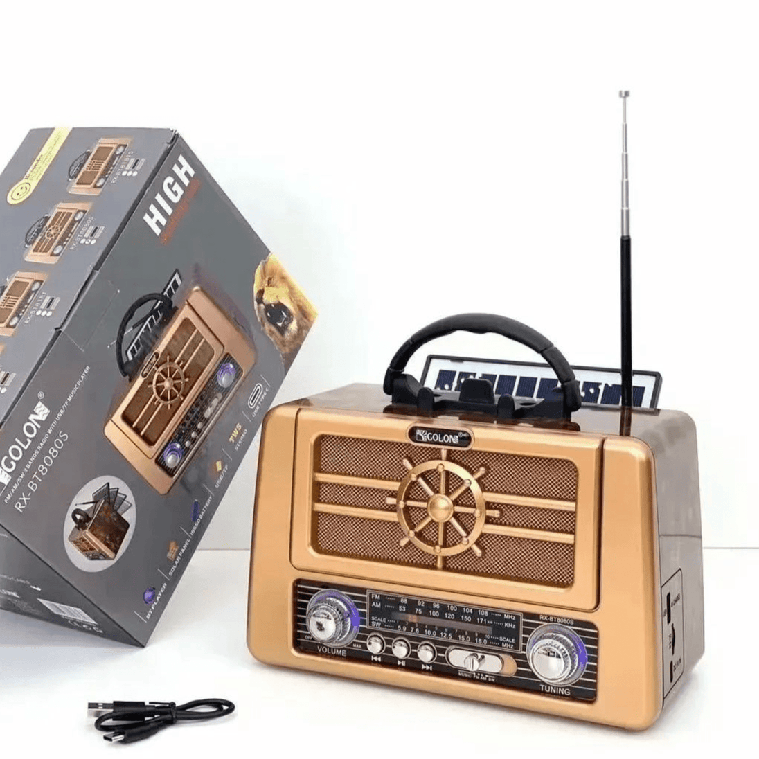 Retro Solarni Radio "RX - BT8080S" - Zoro