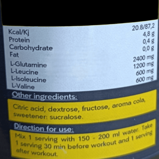 "Rex Nutrition" BCAA + Glutamin 250g - Zoro