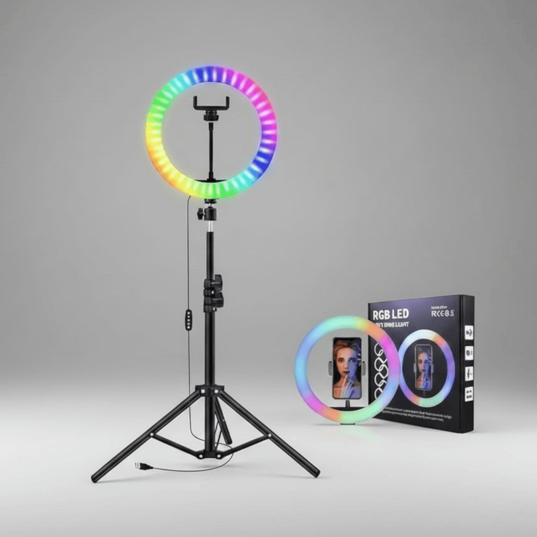RGB LED selfie svjetiljka s stalkom - Zoro