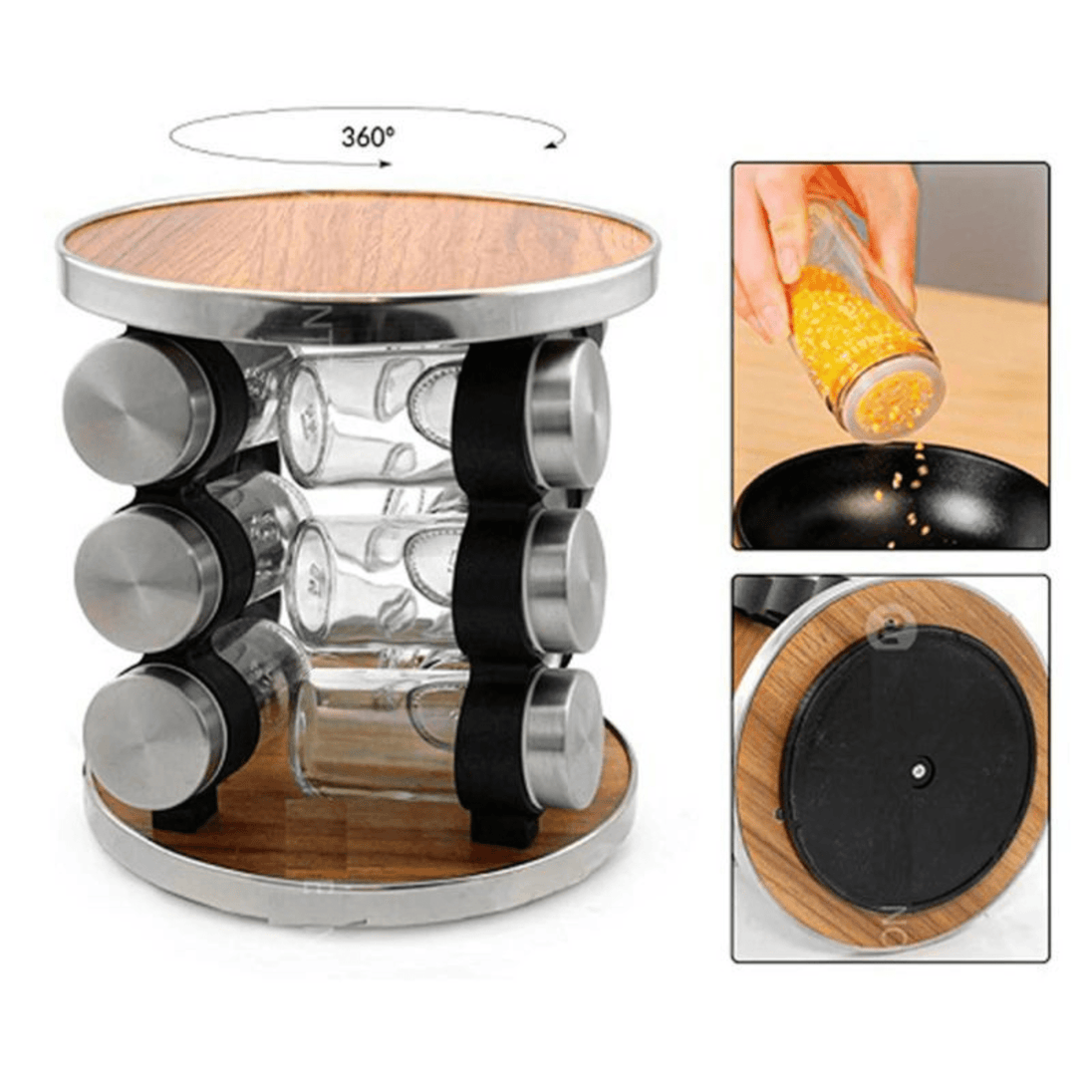 Rotirajući Stalak za začine s 12 posudica - Zoro