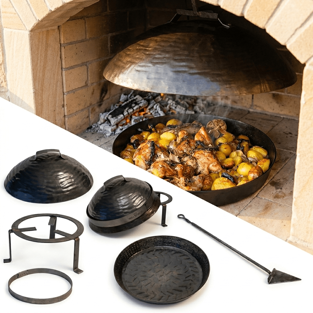 Sač Peka – Kovani Set Ručne Izrade (Tepsija 50 cm) - Zoro