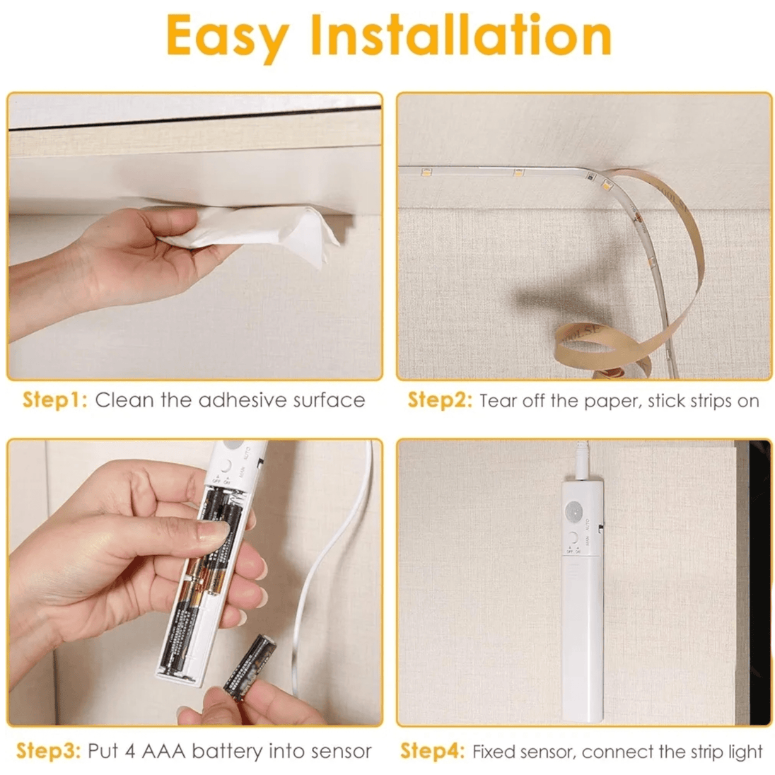 Samoljepljiva LED Traka sa Senzorom Pokreta (1 m) - Zoro