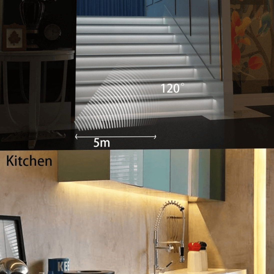 Samoljepljiva LED Traka sa Senzorom Pokreta (1 m) - Zoro