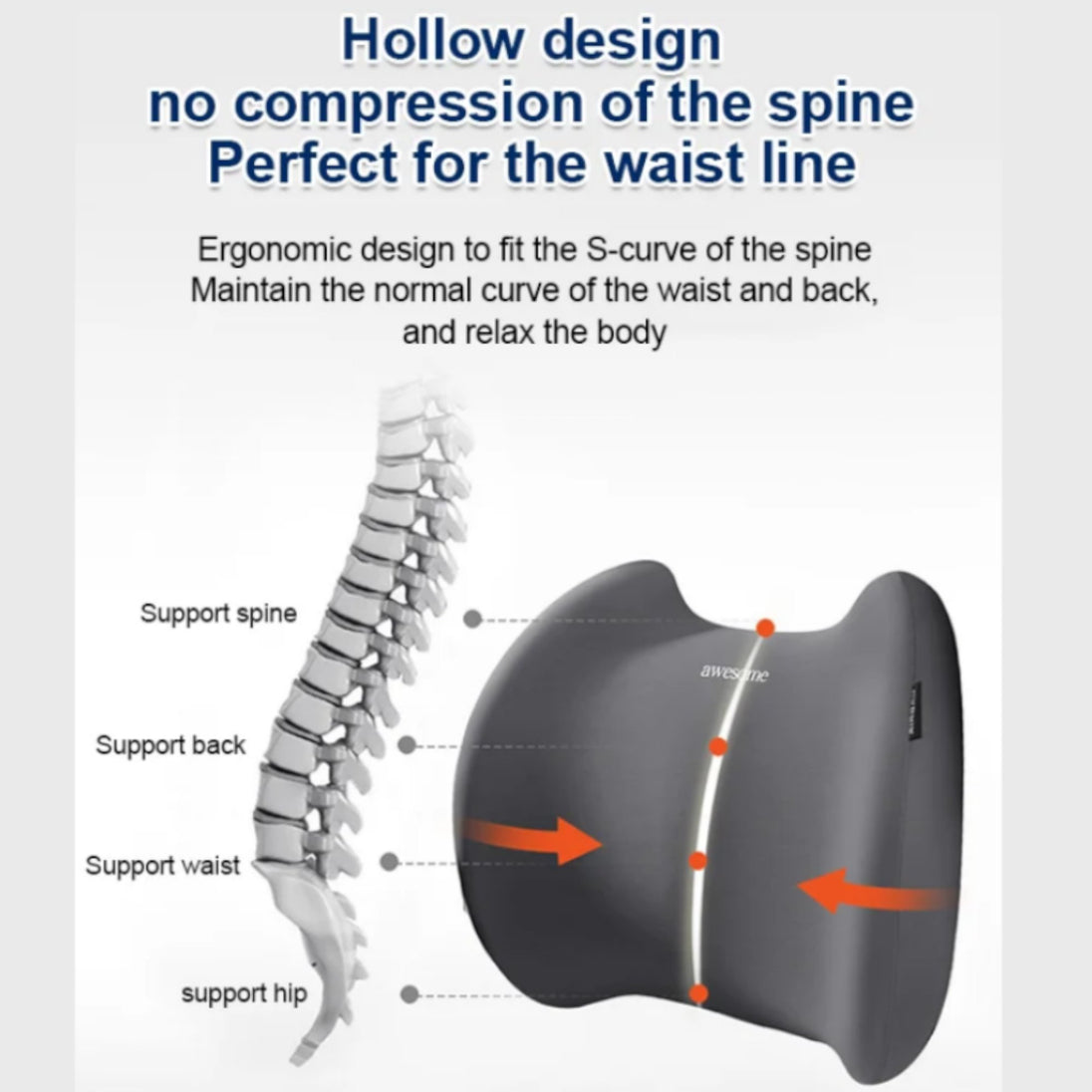 Set Anatomskih Jastuka za Auto Sjedište - Zoro