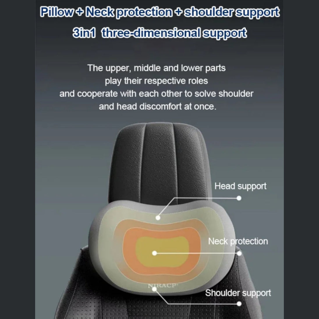 Set Anatomskih Jastuka za Auto Sjedište - Zoro